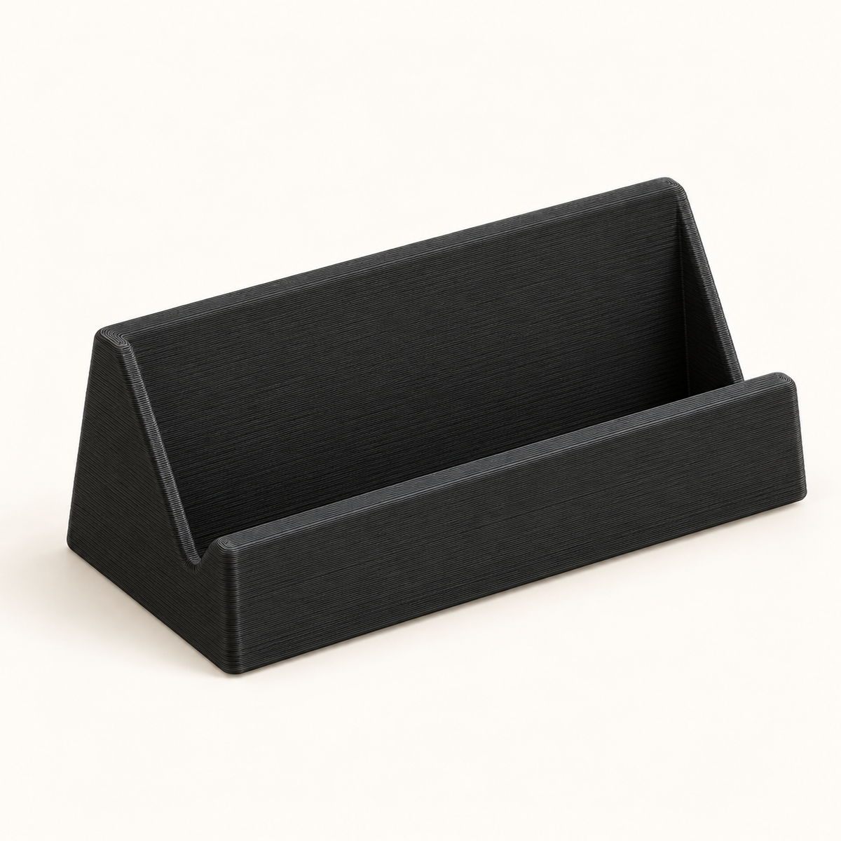 AI-generated illustration of black Desktop Business Card Holders