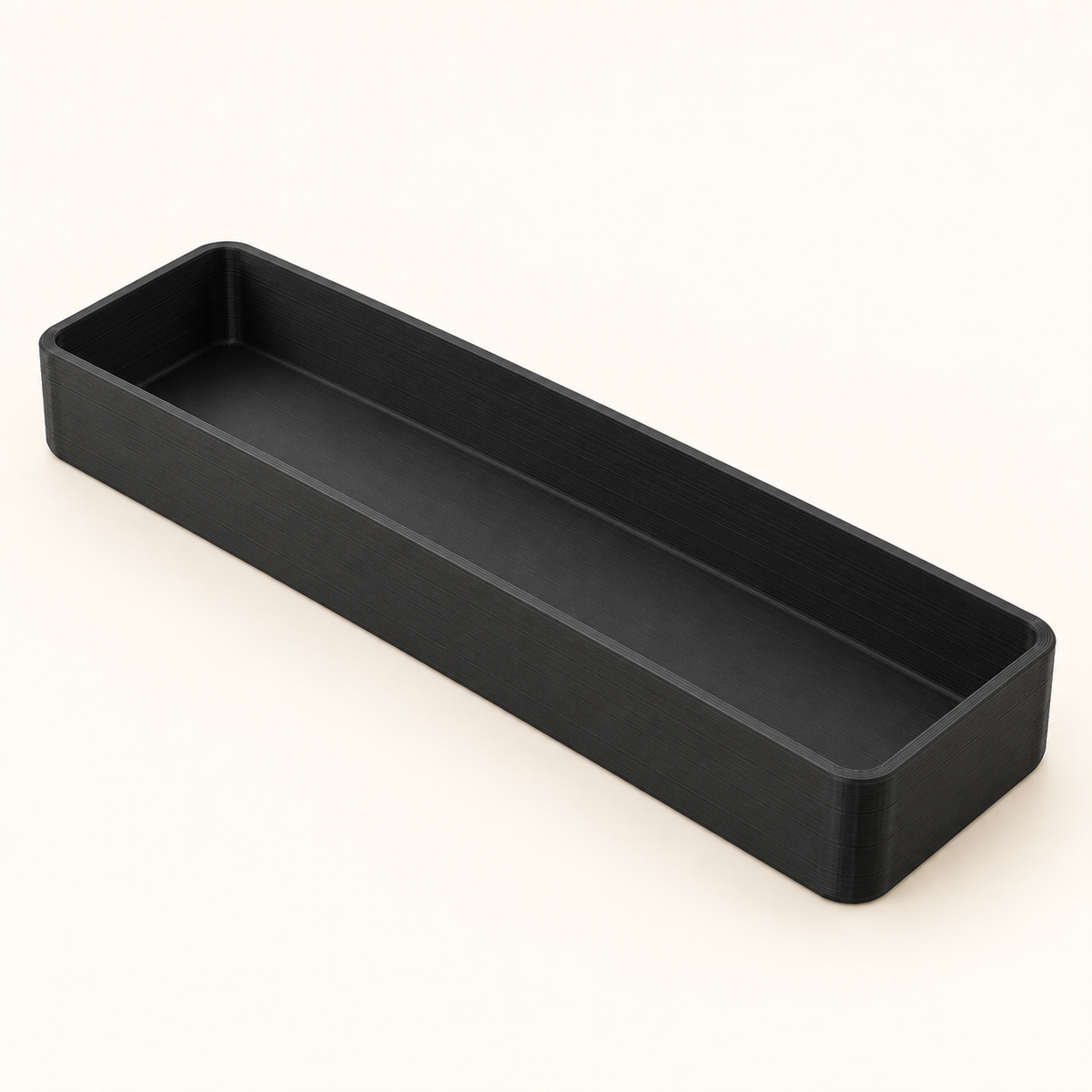 AI-generated illustration of black Long Tool Drawer Trays