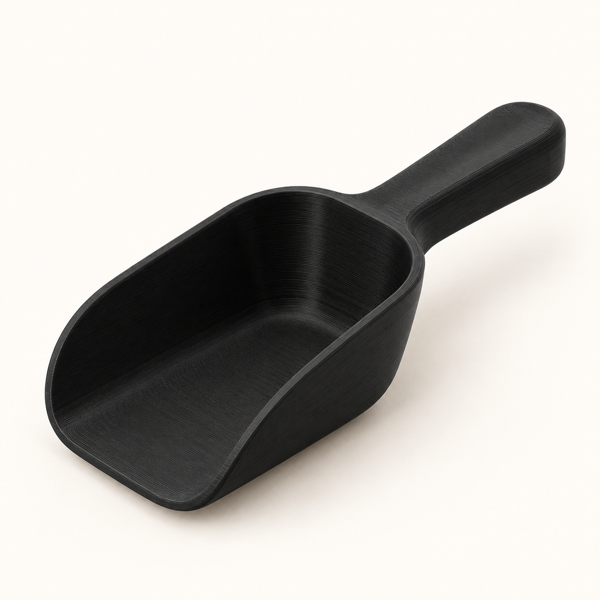AI-generated illustration of black Small Parts Sorting Scoops