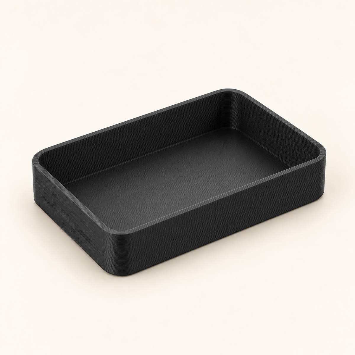 AI-generated illustration of black Small Parts Sorting Trays