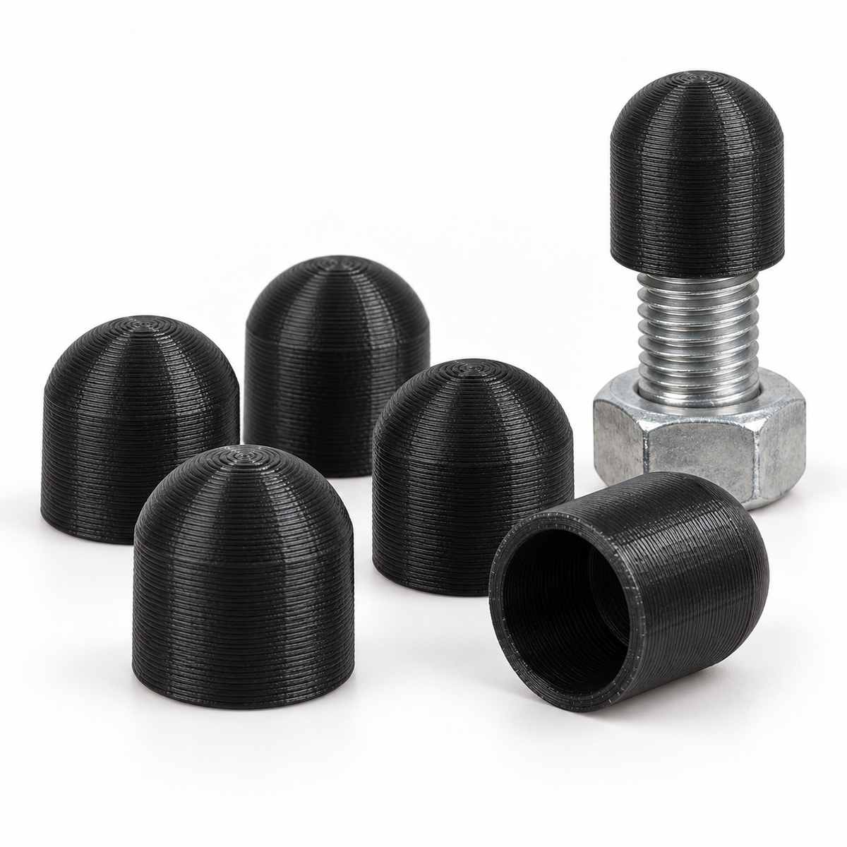 HARLEM push-on bolt and thread protector caps