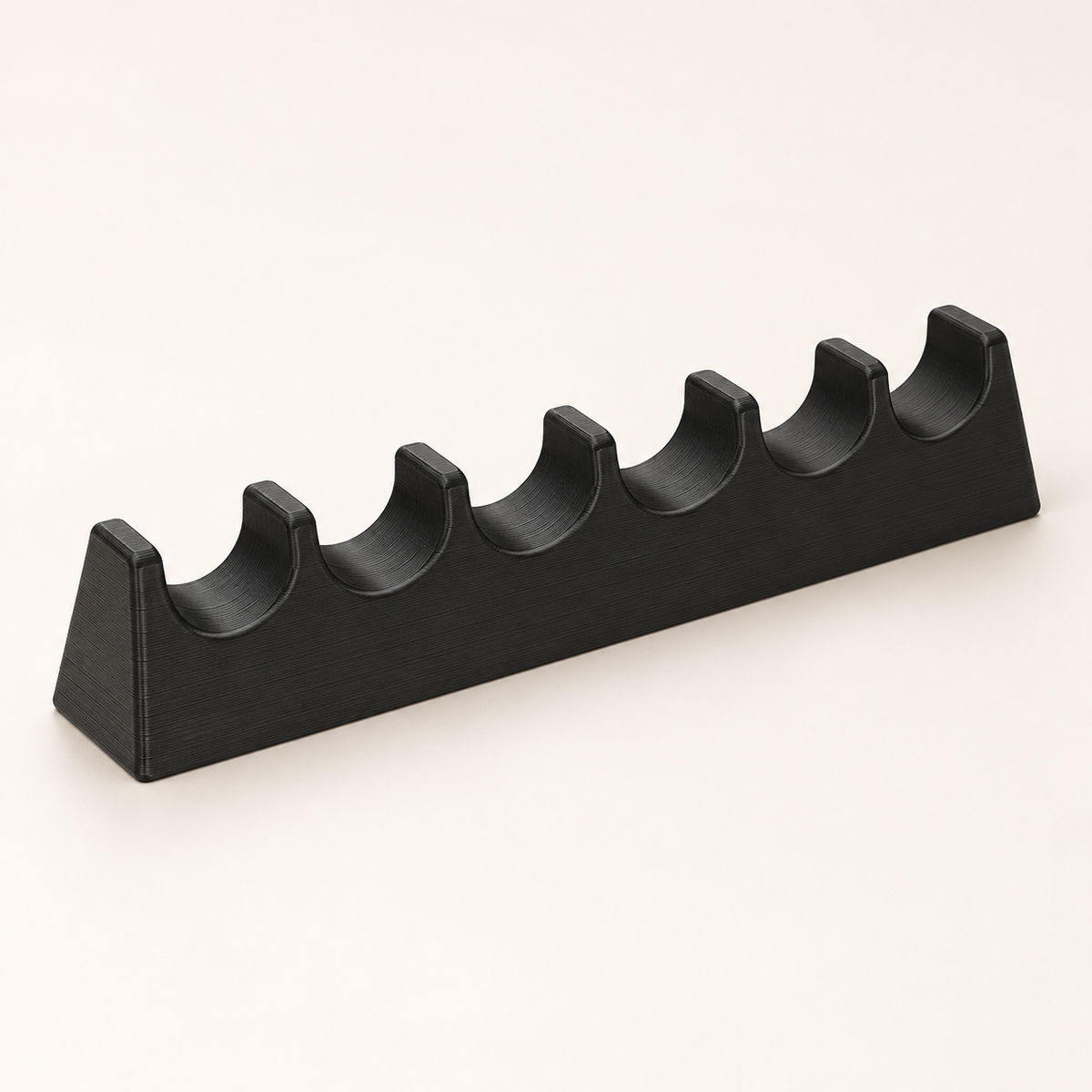 AI-generated illustration of black Paintbrush Rest Racks